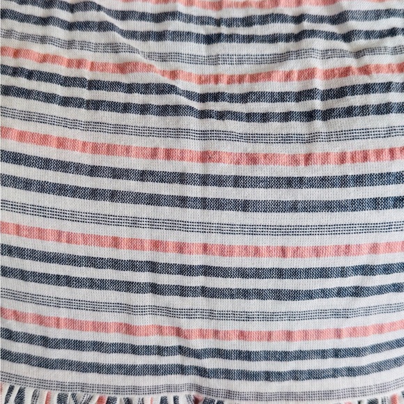 a.n.a Striped Smocked Tank Top Boho Babydoll Cami XL - Picture 5 of 10